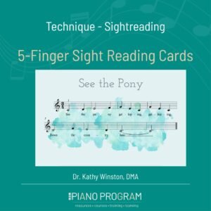 5-Finger Sight Reading Cards